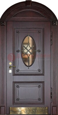 Арочная металлическая дверь с виноритом ДА-38 в Наро-Фоминске