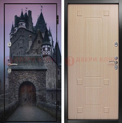Входная металлическая дверь с фотопечатью замка ДФ-38 в Наро-Фоминске