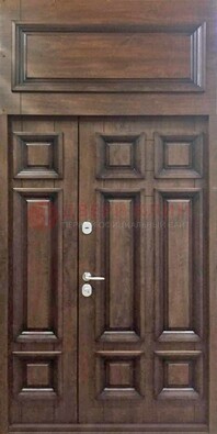 Классическая входная дверь с верхней фрамугой ДФГ-15 в Наро-Фоминске
