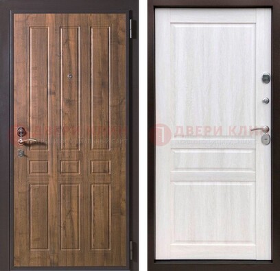 Металлическая дверь с панелями МДФ в квартиру ДМ-356 в Рязани