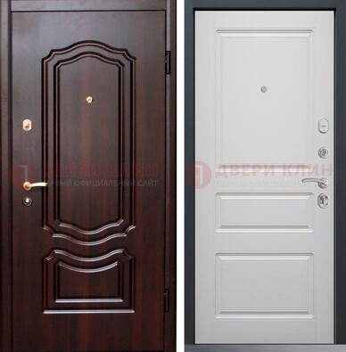Квартирная металлическая дверь с МДФ ДМ-379 в Калуге