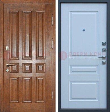 Стальная дверь с классическими панелями МДФ ДМ-383 в Наро-Фоминске