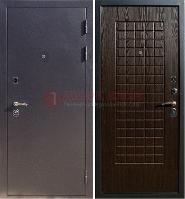 Серая металлическая дверь с порошковым напылением ДП-153 в Наро-Фоминске