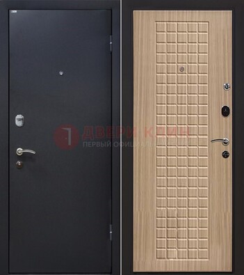 Черная металлическая дверь с порошковым покрытием ДП-157 в Наро-Фоминске