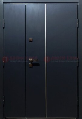 Темная металлическая дверь с порошковым покрытием ДП-220 в Ставрополе