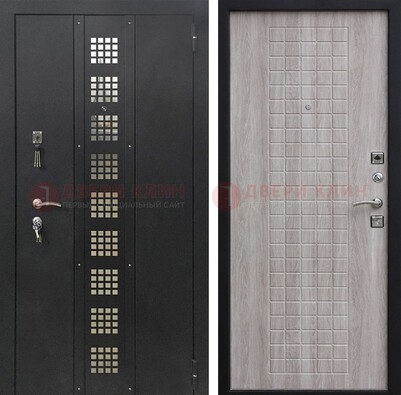 Железная дверь с порошковым покрытием Медный антик/Капучино  ДП-233 в Наро-Фоминске
