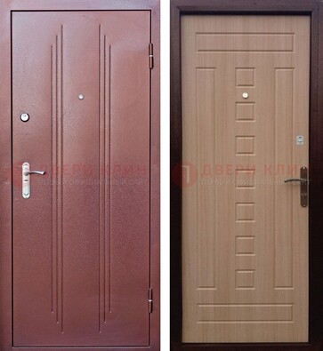 Стальная дверь с порошковым напыление цвета медный антик ДП-249 в Наро-Фоминске
