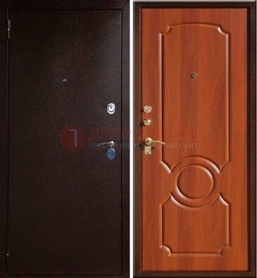 Темная железная дверь с порошковым напылением ДП-46 в Наро-Фоминске