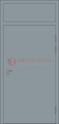 Серая противопожарная дверь ДПП-16 в Наро-Фоминске
