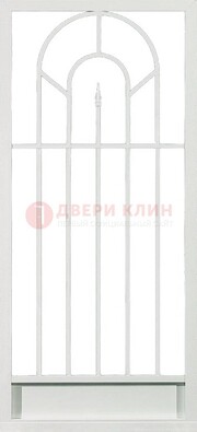 Стальная решетчатая дверь в белом цвете с пикой ДР-11 в Наро-Фоминске