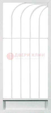 Белая металлическая решетчатая дверь ДР-17 в Наро-Фоминске