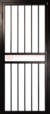 Темная стальная решетчатая дверь для дома ДР-45 в Наро-Фоминске
