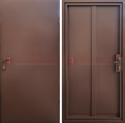 Техническая дверь с порошковым покрытием медный антик с двух сторон ДП-253 в Наро-Фоминске