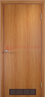 Светлая техническая дверь с вентиляционной решеткой ДТ-1 в Наро-Фоминске