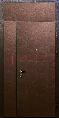 Тамбурная дверь с верхней фрамугой с винилискожей ДТМ-7 в Лыткарино