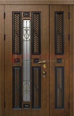 Полуторная входная дверь с виноритом ДВТ-169 в Наро-Фоминске
