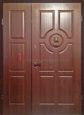 Распашная уличная дверь с МДФ панелью ПЛ-16 в Наро-Фоминске