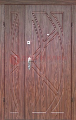 Железная тамбурная полуторная дверь с МДФ ПЛ-7 в Наро-Фоминске